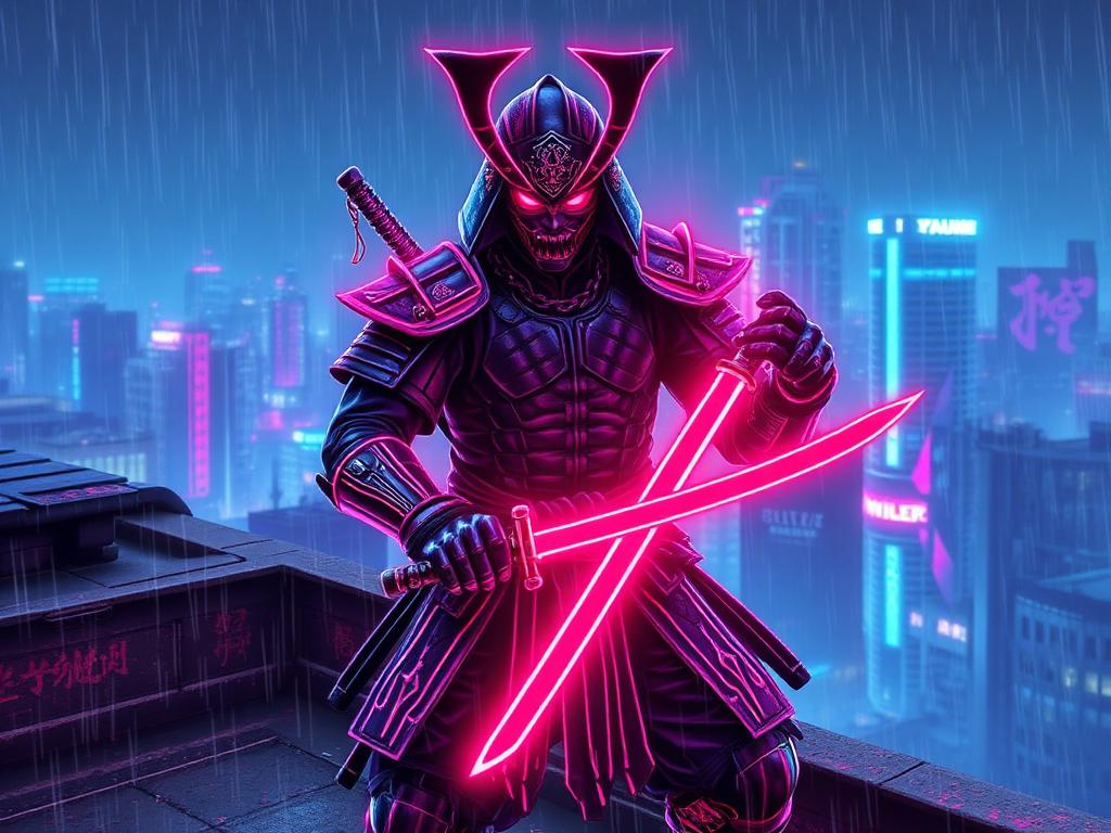 NEON SAMURAI game artwork